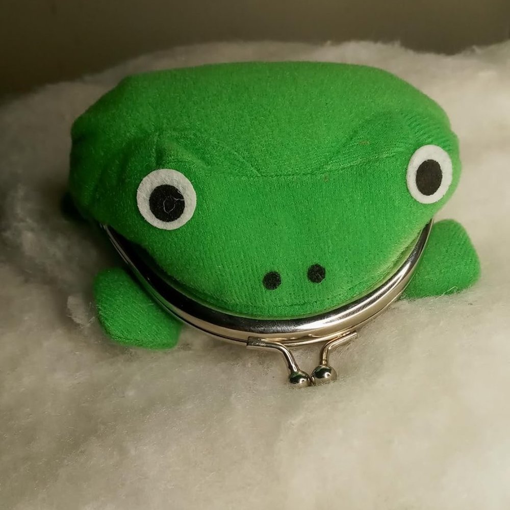 Cute Cosplay Anime Frog Plush Coin Purse for Funny  Girls Gift